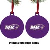 McKendree University Primary Logo Aluminum Holiday Christmas Tree Ornament  3.0" (7.6 cm) x 3.37" (8.6 cm) - 2 of 4