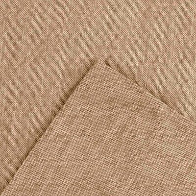 Tan Poly Cotton Duck Fabric Rod Pocket Window Tiers