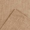 Ellis Lisa Solid Color Poly Cotton Duck Fabric Tailored Tiers 1.5" Rod Pocket, Tan - 4 of 4