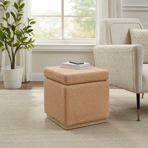 Target faux hot sale leather ottoman