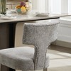 Sapphtopaz Modern Dining Chairs Set of 2 Upholstered Chair with Curved Backrest Chairs for Kitchen, Dining Room, Living Room - 3 of 4
