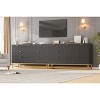 Dresser for Bedroom, 53.5" Wide Dresser Organizer, 7 Drawer with Golden Metal Handle and Legs, Modern Chest of Drawers for Closet, Hallway - 4 of 4