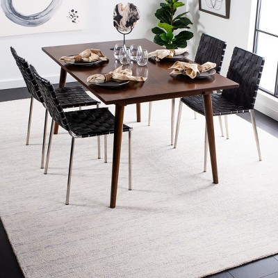 Gray Hand-Knotted Wool 8' x 10' Rectangular Rug