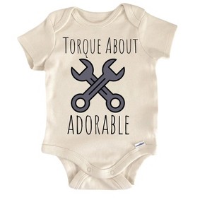 Mechanic Newborn Baby Onesie® Bodysuit GS1 - 1 of 4