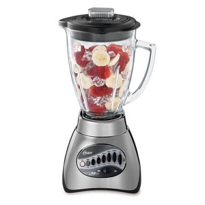Oster 6811 6-Cup Glass Jar 12-Speed Blender, Brushed Nickel - 1 of 4