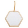 VYNXARIA Decorative Wall Mirrors - Harlan Hexagon 16x14 Inch Nordic Style Geometric Accent Mirror - 2 of 4
