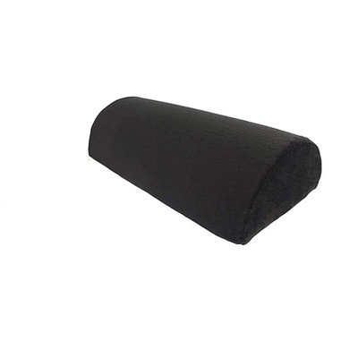 Black Satin Cover for the Half Moon Pillow, Case Only Pillowcase Neck Back  Knee Support Bolster Cylinder Sateen Semi Roll Leg Pain Relief 