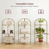 3-Tier Corner Shelf Stand,gold - 4 of 4