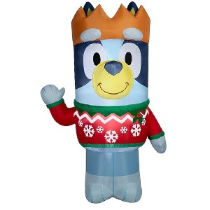 Gemmy Bluey 8-ft Lighted Character Arts Bluey Merry Christmas ...