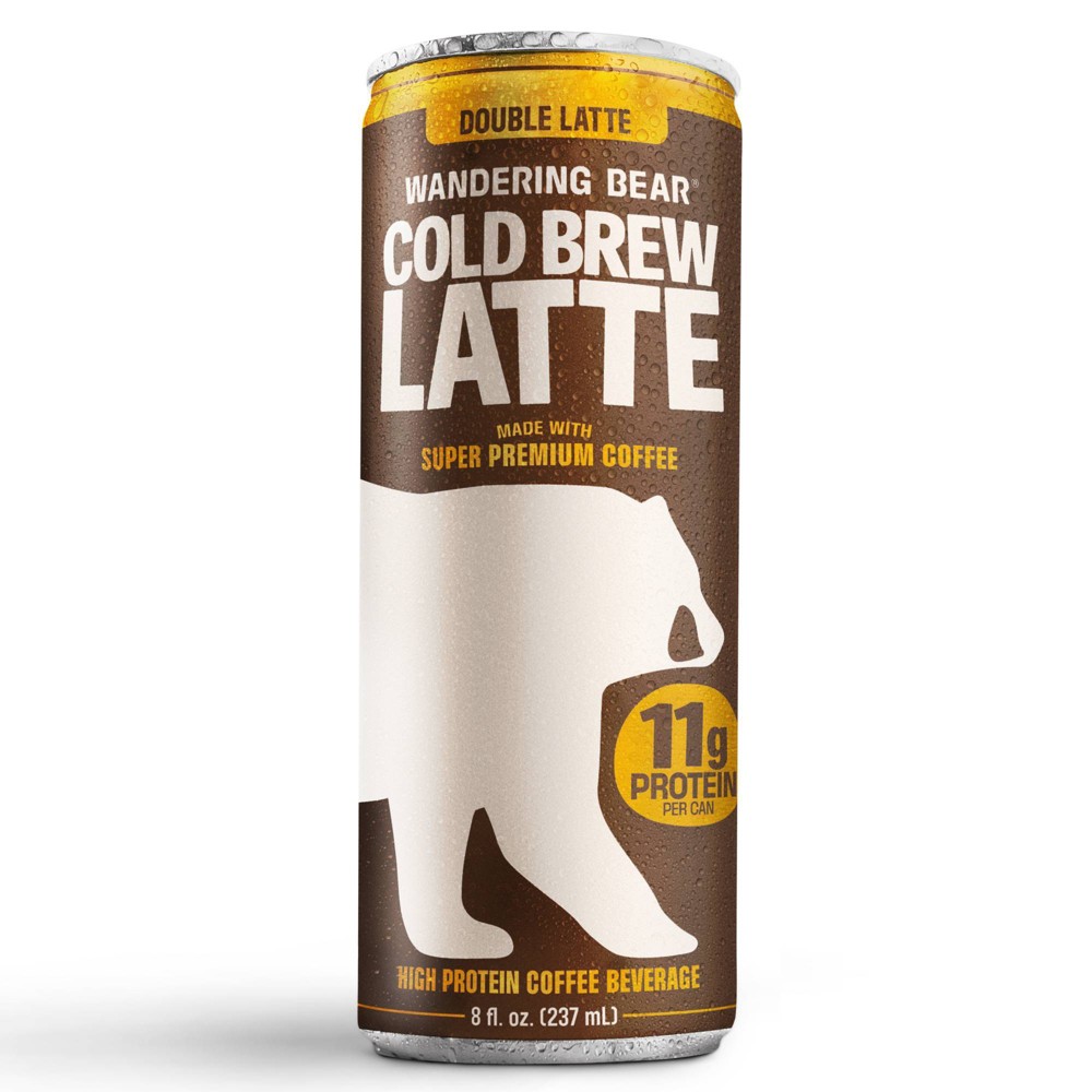 Wandering Bear Coffee Double Latte - 8 fl oz