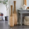 40'' x 7'' Tall Seagrass Woven Floor Vase Brown - Olivia & May: Handmade Bohemian Decor, Indoor Use - 2 of 4