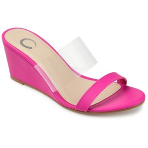 Journee Collection Womens Angelina Slip On Wedge Sandals - 1 of 4