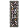 Scalloped Edge Area Rugs for Living Room Bedroom Floral Printed Snake Pattern Washable Rug Soft Non-Slip Low Pile Accent Rug - 4 of 4