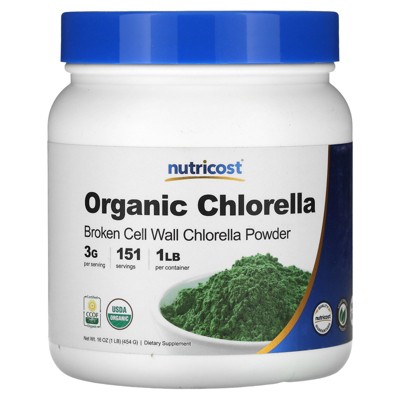 Nutricost Organic Chlorella Powder, 16 oz (454 g)