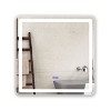 Chloe Lighting Luminosity Back Lit Square Touchscreen Led Mirror 3 Color Temperatures 3000k-6000k 28`` Wide - 2 of 4