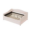 NicBex Full Size Day Bed with Trundle Upholstered Day Bed Frame, Sleeper Sofa with Waved Arms for Apartment - 4 of 4