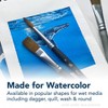 Princeton Aqua Elite Angle Shader Brush, Synthetic Bristles, Short Handle Watercolor Paintbrush, Matte Black, Size 1/2 inch, Pack of 2 - 3 of 4