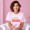 Simply Sage Market Women's Retro Love Stripes Short Sleeve Graphic Tee - 2 of 4