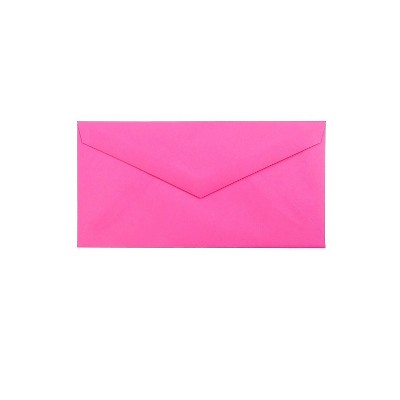 JAM Paper Monarch Colored Envelopes 3.875 x 7.5 Ultra Fuchsia Pink 34097578