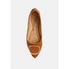 Karder Brooch Detail Ballet Flats - 4 of 4
