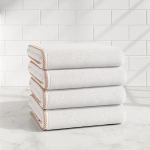 Boho Border Cotton Quick-Dry Towel Set - Great Bay Home - 1 of 4