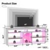 Bestier TV Stand Tall Entertainment Center with Storage For 70 Inch TV - 3 of 4