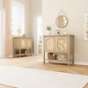 Farmhouse Console Table, Sofa Table with 2-Door, Entryway Table with Storage Shelf, Hallway Table, Coffee Bar - 2 of 4
