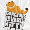 Women's Garfield Movie Lovable Kitty Cat Loose T-Shirt White - 2 of 4