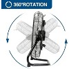 BILT HARD 20" High Velocity Floor Fan, 4650 CFM 3-Speed Heavy Duty Metal Fan with Wall-Mounting System, Industrial Shop Fan - 4 of 4