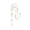 Ross-Simons Italian Onyx Bead Rosary Necklace in 18kt Yellow Gold - 3 of 4