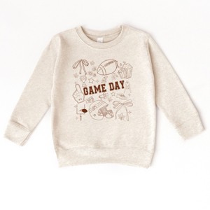 Football Game Day Collage - Kids Toddler Sweatshirt and Kids Youth Sweatshirt - 1 of 3