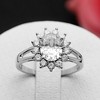 Chari Engagement Ring Sterling Silver Cz Womens Ginger Lyne Collection - image 2 of 4