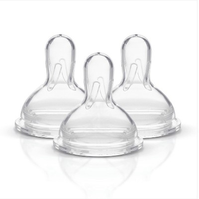 Medela Medium Flow Spare Nipples with Wide Base - 3ct