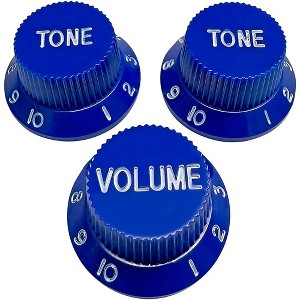 AxLabs Strat-Style Knob Kit with White Lettering (3) - 1 of 1