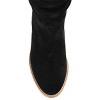 Journee Signature Womens Genuine Leather Syrinn Almond Toe Inside Zip Mid Calf Boots - 4 of 4