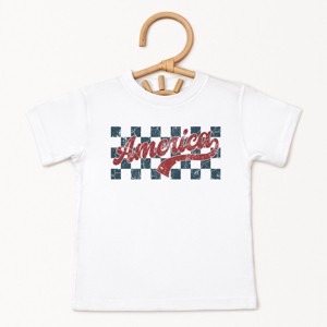The Juniper Shop Checkered America Retro Toddler Short Sleeve Tee - 1 of 4