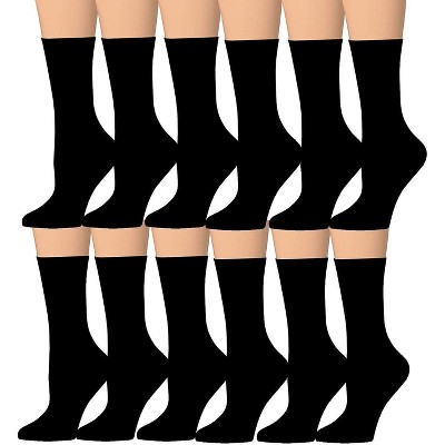 Tipi Toe Women's 12 Pack Colorful Patterned Lightweight Crew Socks