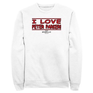 Men's Marvel Spider-Man: No Way Home I Love Peter Parker Sweatshirt - 1 of 4