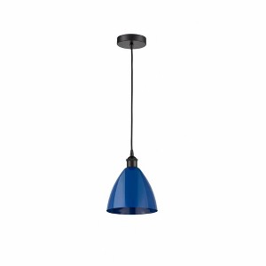 Plymouth Dome - 1 Light Cord Hung Mini Pendant In Industrial Style-11.25 Inches Tall and 7.5 Inches Wide - 1 of 1