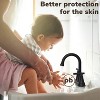 LunaLulinlk Black 4" stainless steel bathroom sink faucet with pop-up drain and 2 water supply hoses - 4 of 4
