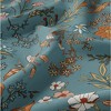 Sweet Jojo Designs Girl Queen Sheet Set Boho Floral Wildflower Blue Orange and Pink 4pc - 4 of 4
