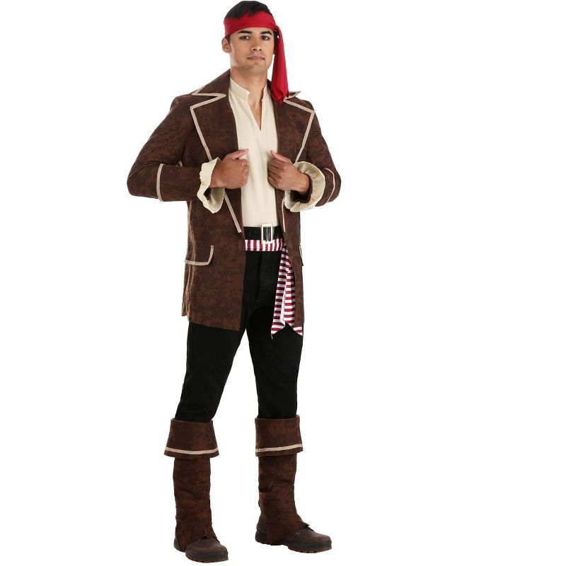 HalloweenCostumes.com Plunderous Pirate Costume for Men, 1 of 8