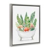 Stupell Industries Tropical Flamingoes Bathtub Plants, 17" x 21" - 3 of 4