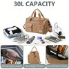 Luupatchy Carry On Weekender Backpack With Shoe Compartment, For Travel, Gym，Fishing, Travel Duffle Bag For Women, Men - 3 of 4
