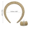 Unique Bargains Women's Fashion Straw Headband 5.91"x1.18" 1 Pc - 4 of 4