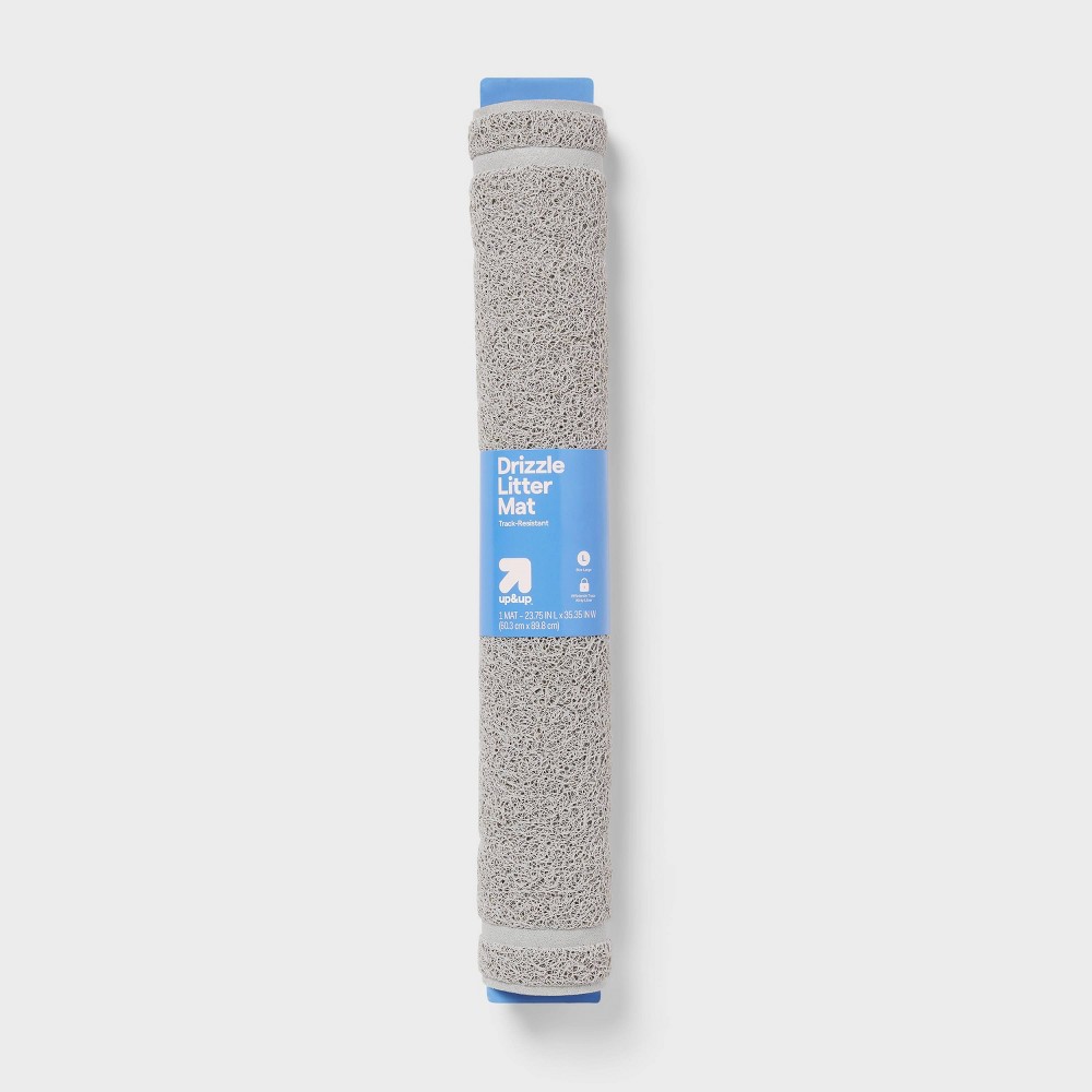 Drizzle Cat Litter Mat - Gray - L - up&up™