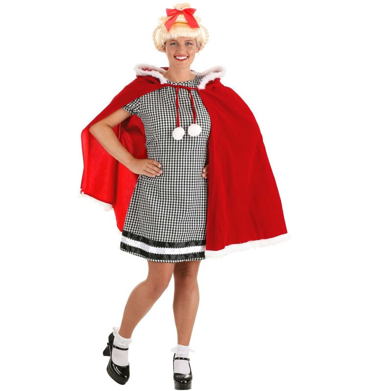 HalloweenCostumes.com Adult Red Christmas Girl Costume Womans, Holiday Halloween Costume, 4 of 12
