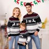 Pullover Christmas Sweaters for Women Long Sleeve Crew Neck Sweater with Snowflakes Pattern Sweater Jacquard Knit Sweater - 4 of 4