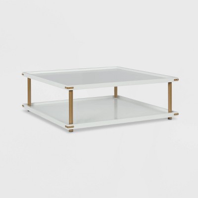 target white coffee table