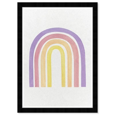 15" x 21" Rainbow Beauty 3 Nature and Landscape Framed Art Print - Wynwood Studio: Modern Decor, Digital Art, Black Frame